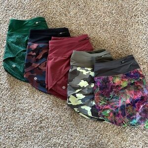Lululemon LOT, speed up shorts. Size 8.